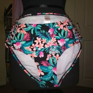 Floral Strapped Bikini Bottom
